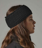 Beechfield Slopeside Waffle Headband | Black