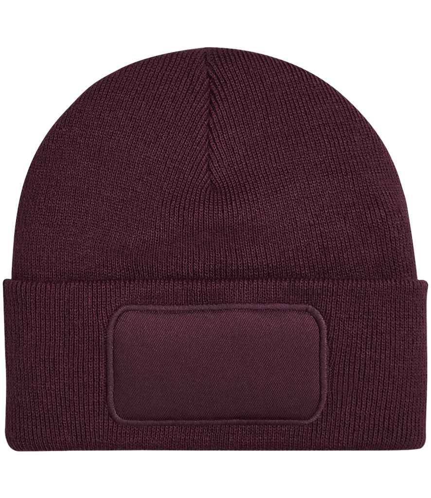 Beechfield Original Patch Beanie - Classic Stylish Knit Hat with Signature Patch Design