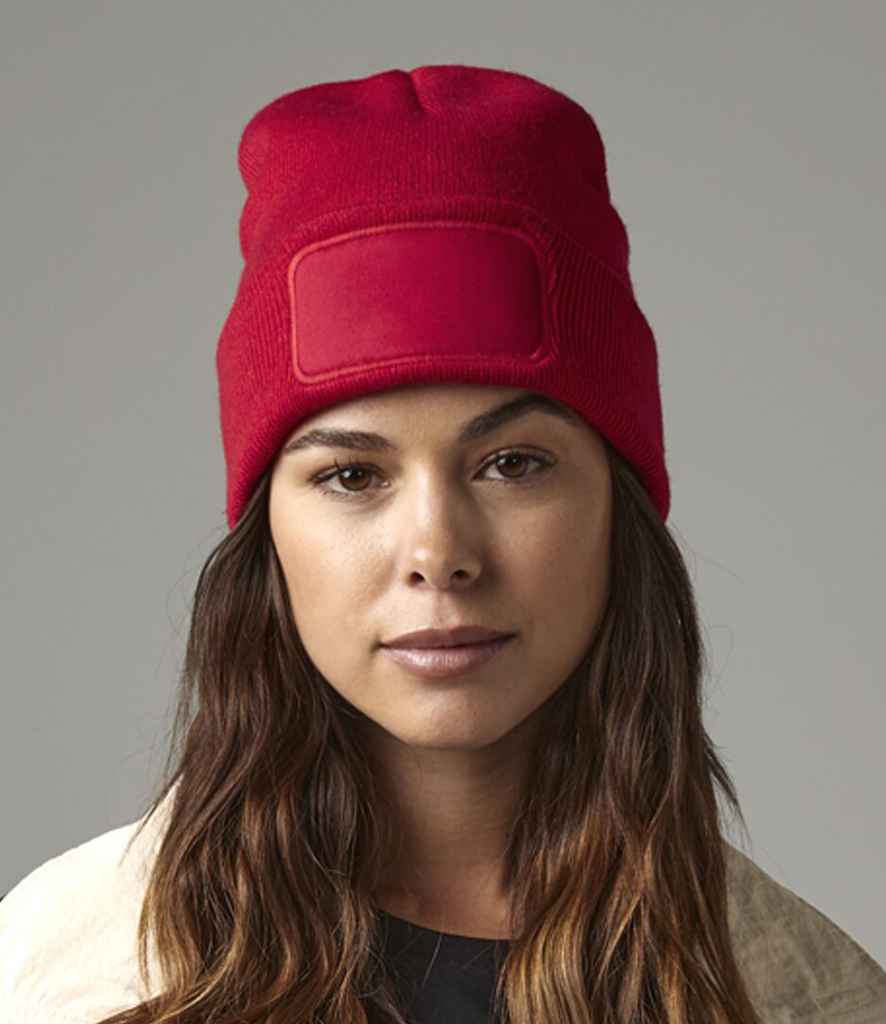 Beechfield Original Patch Beanie - Classic Stylish Knit Hat with Signature Patch Design