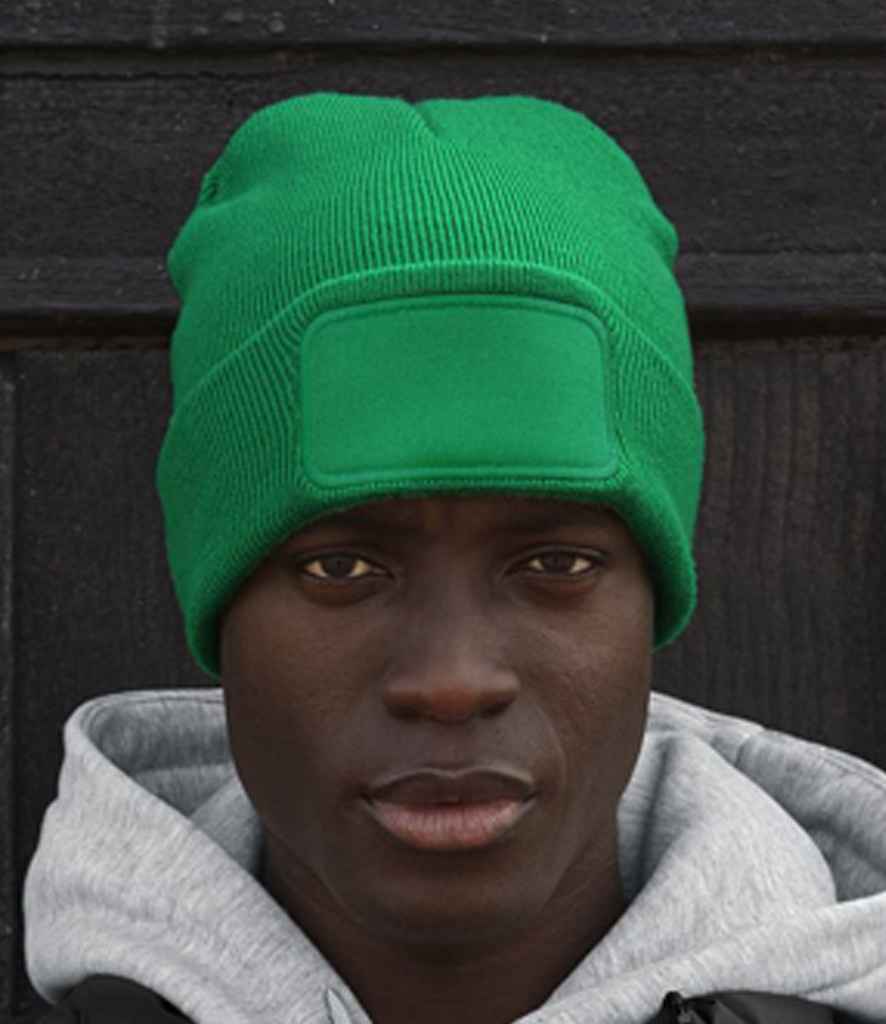 Beechfield Original Patch Beanie - Classic Stylish Knit Hat with Signature Patch Design