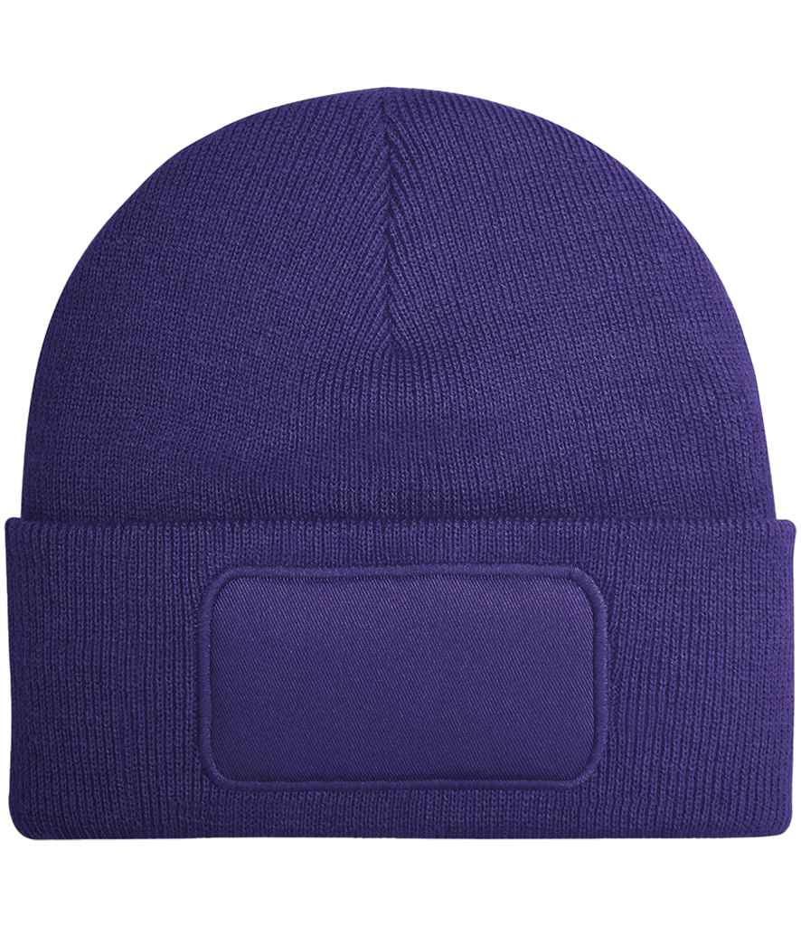 Beechfield Original Patch Beanie - Classic Stylish Knit Hat with Signature Patch Design