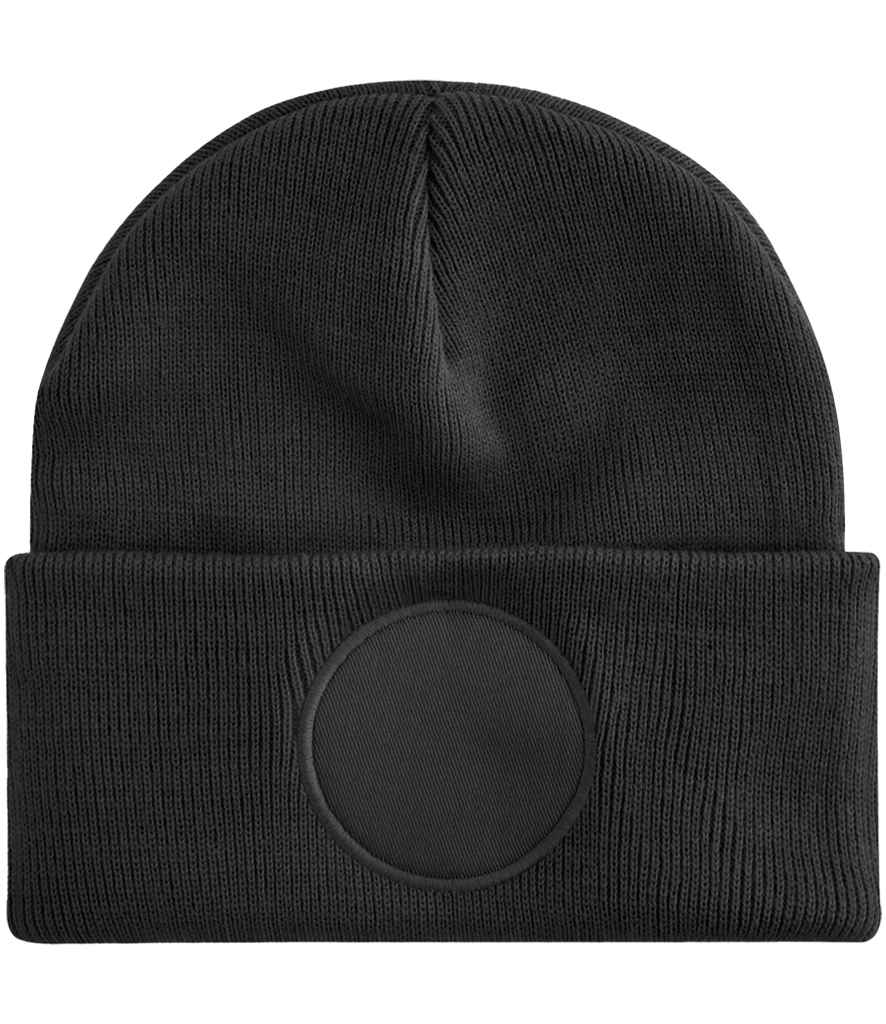 Beechfield Circular Patch Beanie - Classic Style Winter Hat with Signature Patch Design