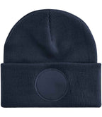 Beechfield Circular Patch Beanie - Classic Style Winter Hat with Signature Patch Design