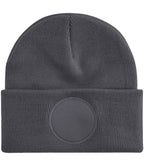 Beechfield Circular Patch Beanie - Classic Style Winter Hat with Distinctive Patch Design