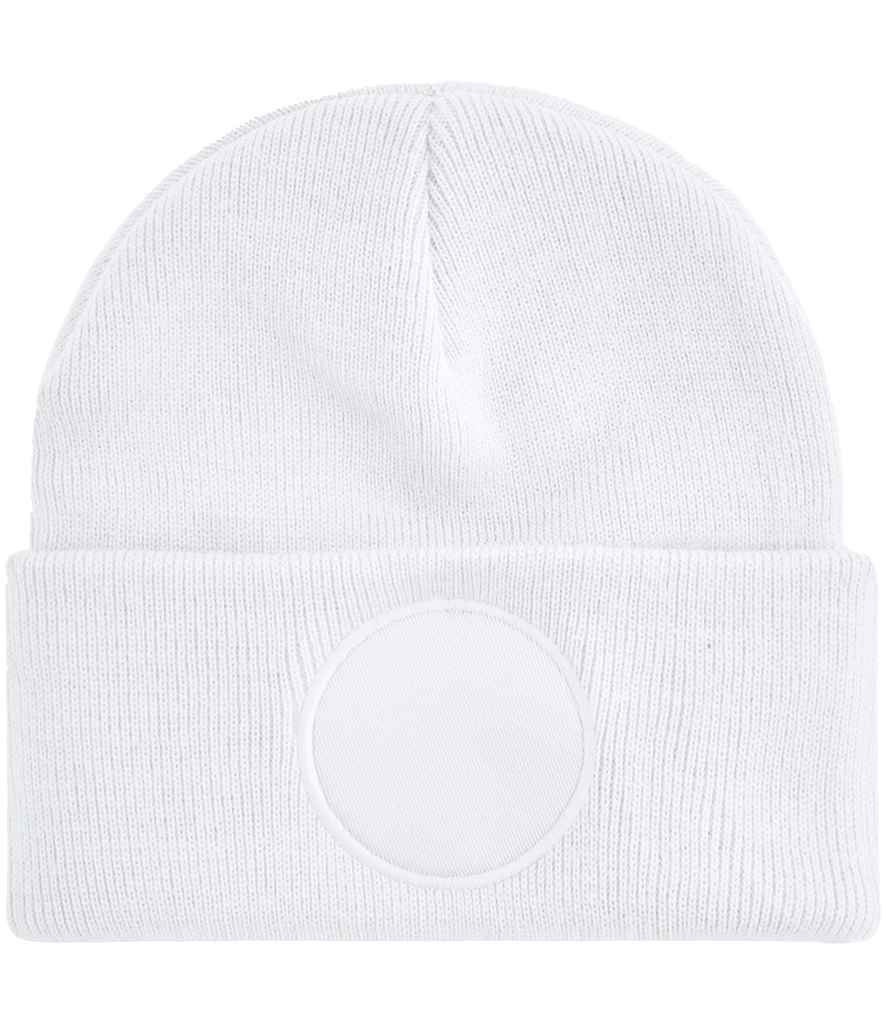 Beechfield Circular Patch Beanie - Classic Style Winter Hat with Signature Patch Design