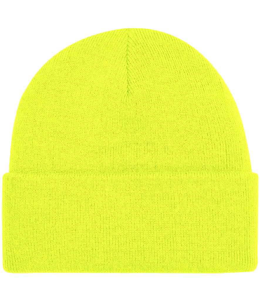 Beechfield Original Cuffed Beanie in Vibrant Fluorescent and Classic Yellow Shades