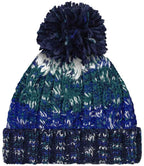 Beechfield Corkscrew Pom Pom Beanie – Classic Warm Knit Hat with Stylish Pom Pom Detail