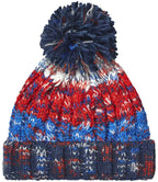 Beechfield Corkscrew Pom Pom Beanie – Classic Warm Knit Hat with Stylish Pom Pom Detail