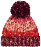 Beechfield Corkscrew Pom Pom Beanie – Classic Warm Knit Hat with Stylish Pom Pom Detail