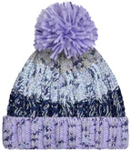 Beechfield Corkscrew Pom Pom Beanie – Classic Warm Knit Hat with Stylish Pom Pom Detail