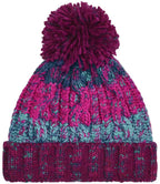 Beechfield Corkscrew Pom Pom Beanie – Stylish Winter Hat with Classic Twist Design