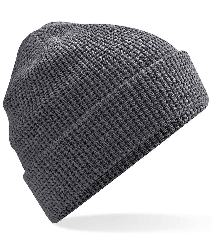 Beechfield Organic Cotton Waffle Beanie in a Range of Classic Colors