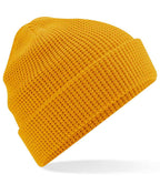 Beechfield Organic Cotton Waffle Beanie in a Range of Classic Colors