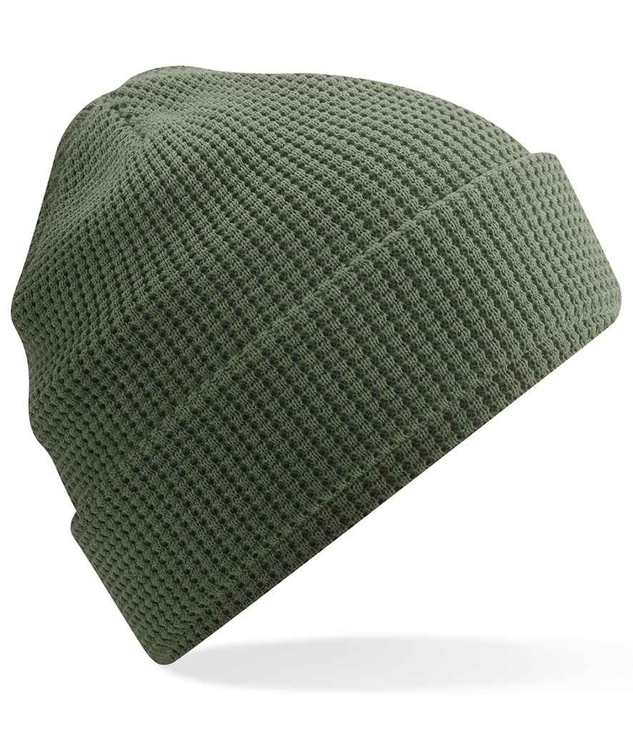 Beechfield Organic Cotton Waffle Beanie in a Range of Classic Colors