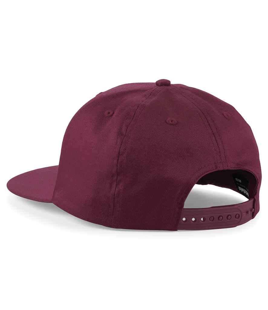 Beechfield 5 Panel Snapback Rapper Cap with Adjustable Fit and Classic Street Style Design