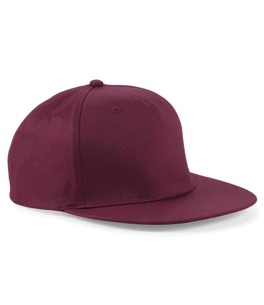 Beechfield 5 Panel Snapback Rapper Cap with Adjustable Fit and Classic Street Style Design