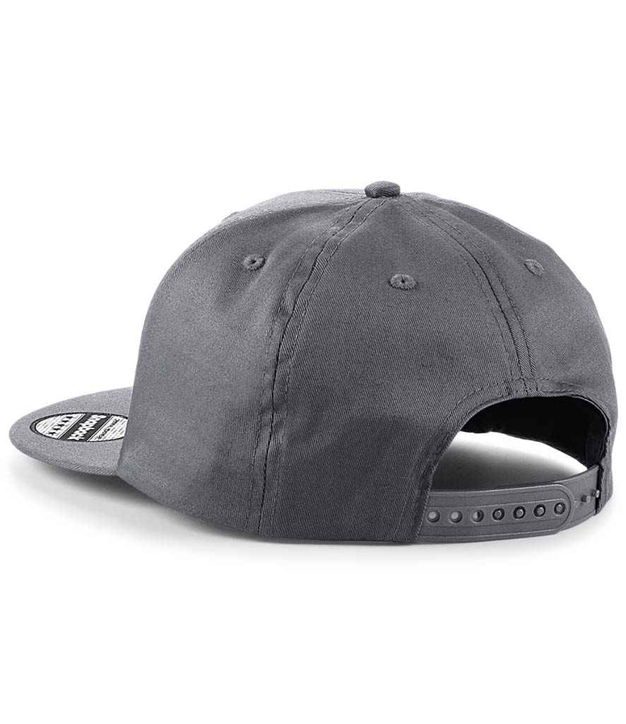 Beechfield 5 Panel Snapback Rapper Cap with Adjustable Fit and Classic Street Style Design