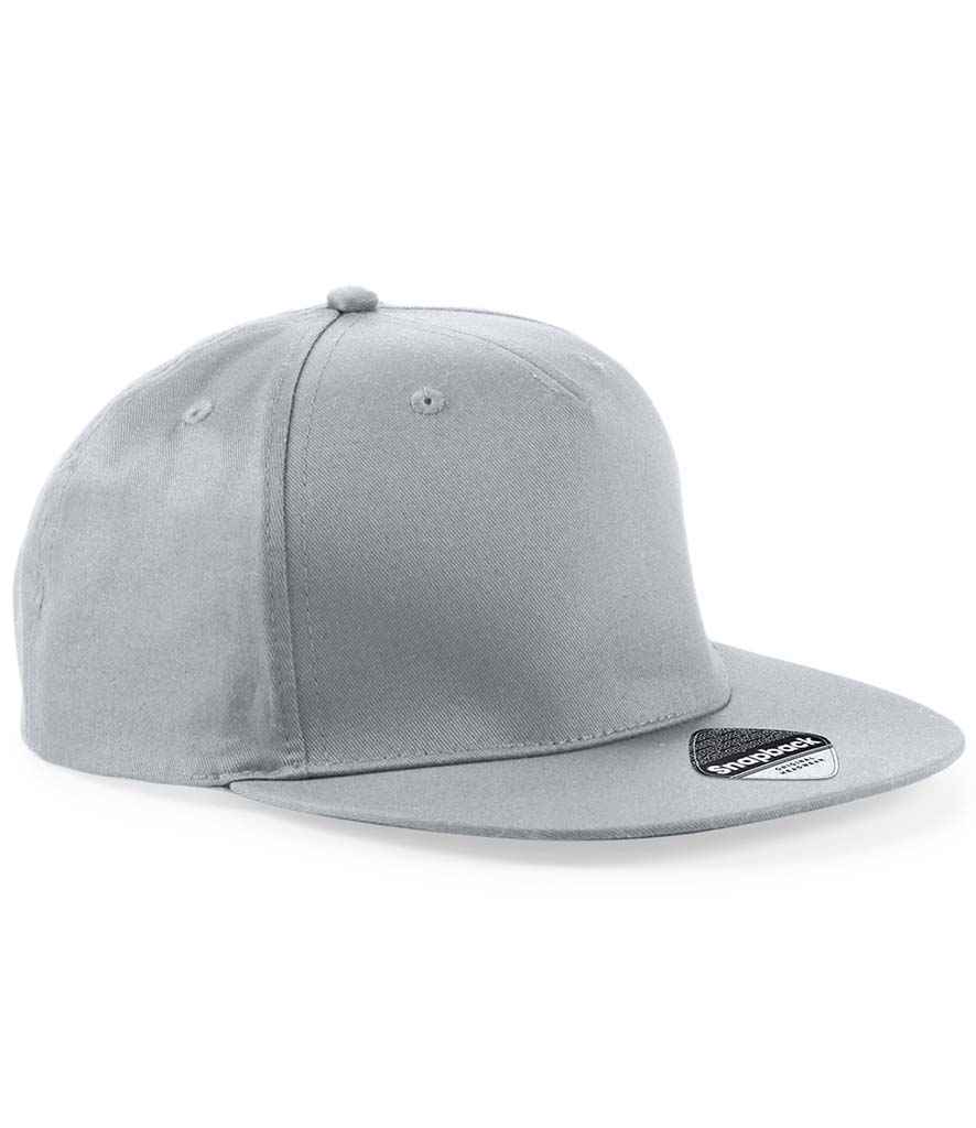 Beechfield 5 Panel Snapback Rapper Cap with Adjustable Fit and Classic Street Style Design