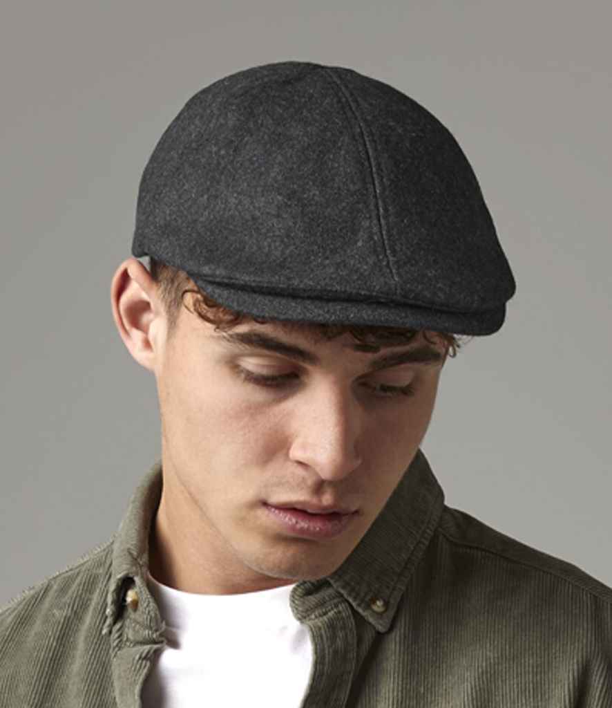 Beechfield Melton Wool Ivy Cap | Charcoal Marl