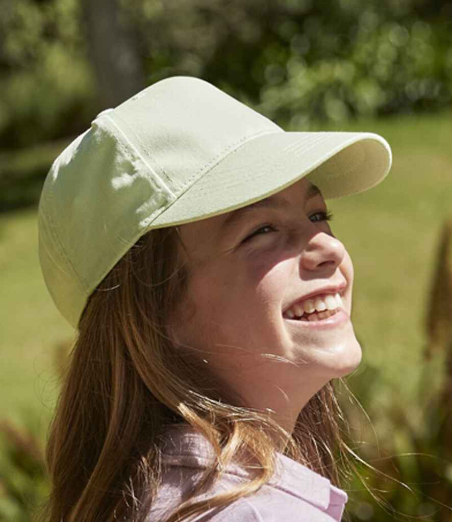 Beechfield Kids Organic Cotton 5 Panel Cap in Soft, Comfortable Fabric for Everyday Wear