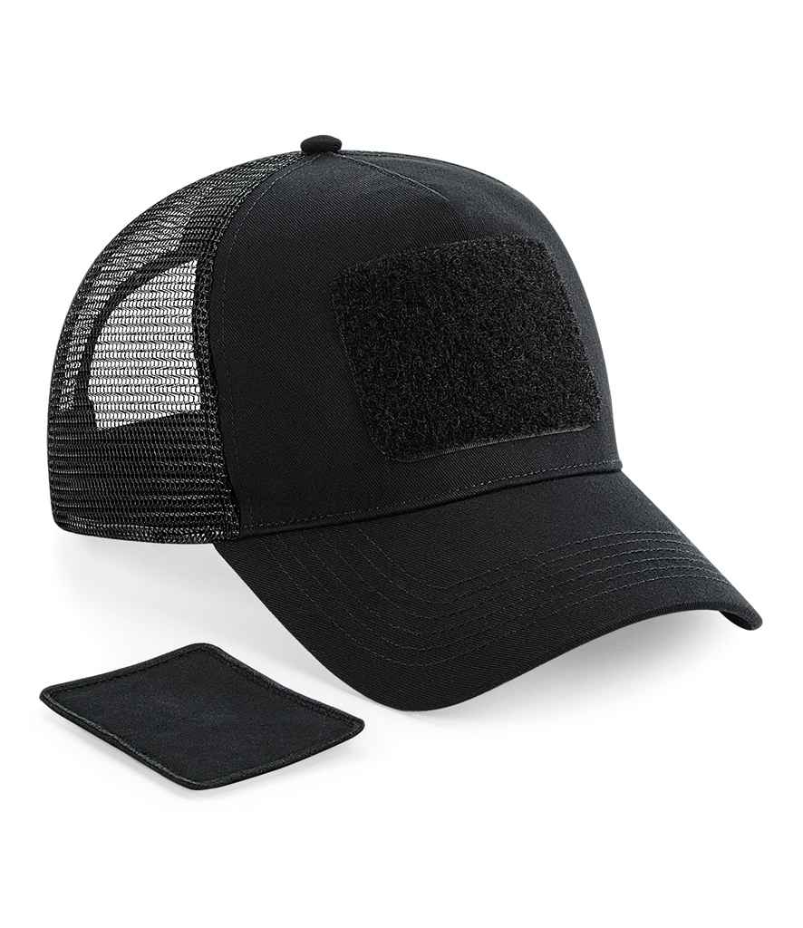 Beechfield Patch Snapback Trucker Cap with Classic Logo Patch and Adjustable Snapback Closure