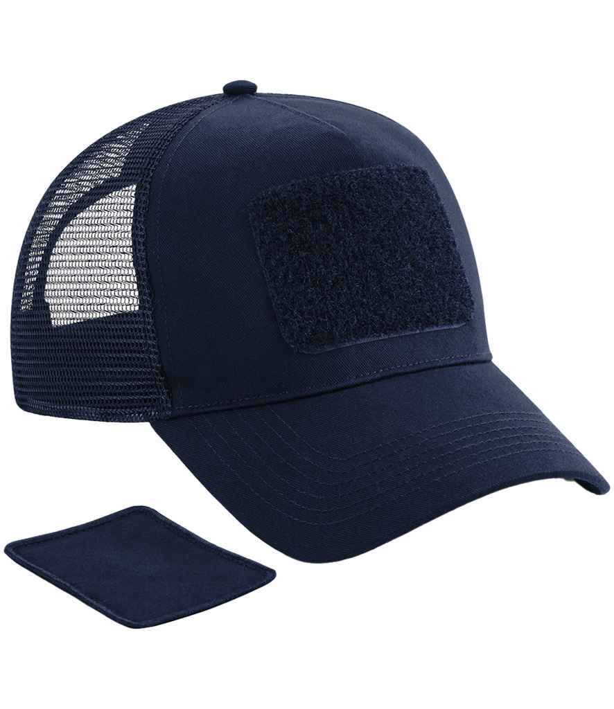 Beechfield Patch Snapback Trucker Cap with Classic Logo Patch and Adjustable Snapback Closure