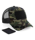 Beechfield Patch Snapback Trucker Cap with Classic Logo Patch and Adjustable Snapback Closure