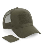 Beechfield Patch Snapback Trucker Cap with Classic Logo Patch and Adjustable Snapback Closure