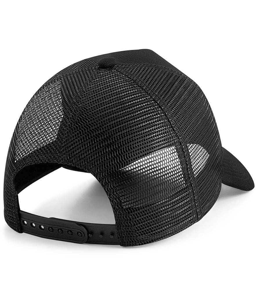 Beechfield Microknit Snapback Trucker Cap with Breathable Mesh Back and Adjustable Closure