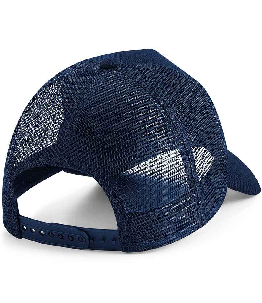 Beechfield Microknit Snapback Trucker Cap with Breathable Mesh Back and Adjustable Closure