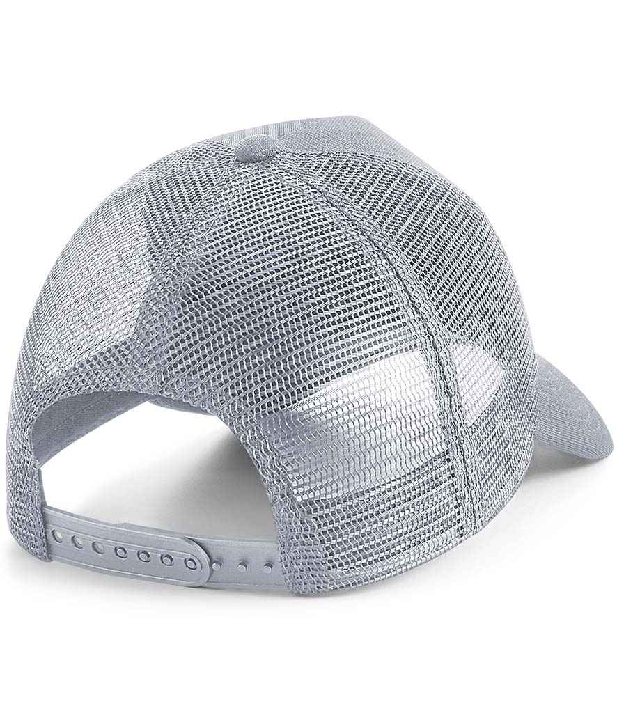 Beechfield Microknit Snapback Trucker Cap with Breathable Mesh Back and Adjustable Closure