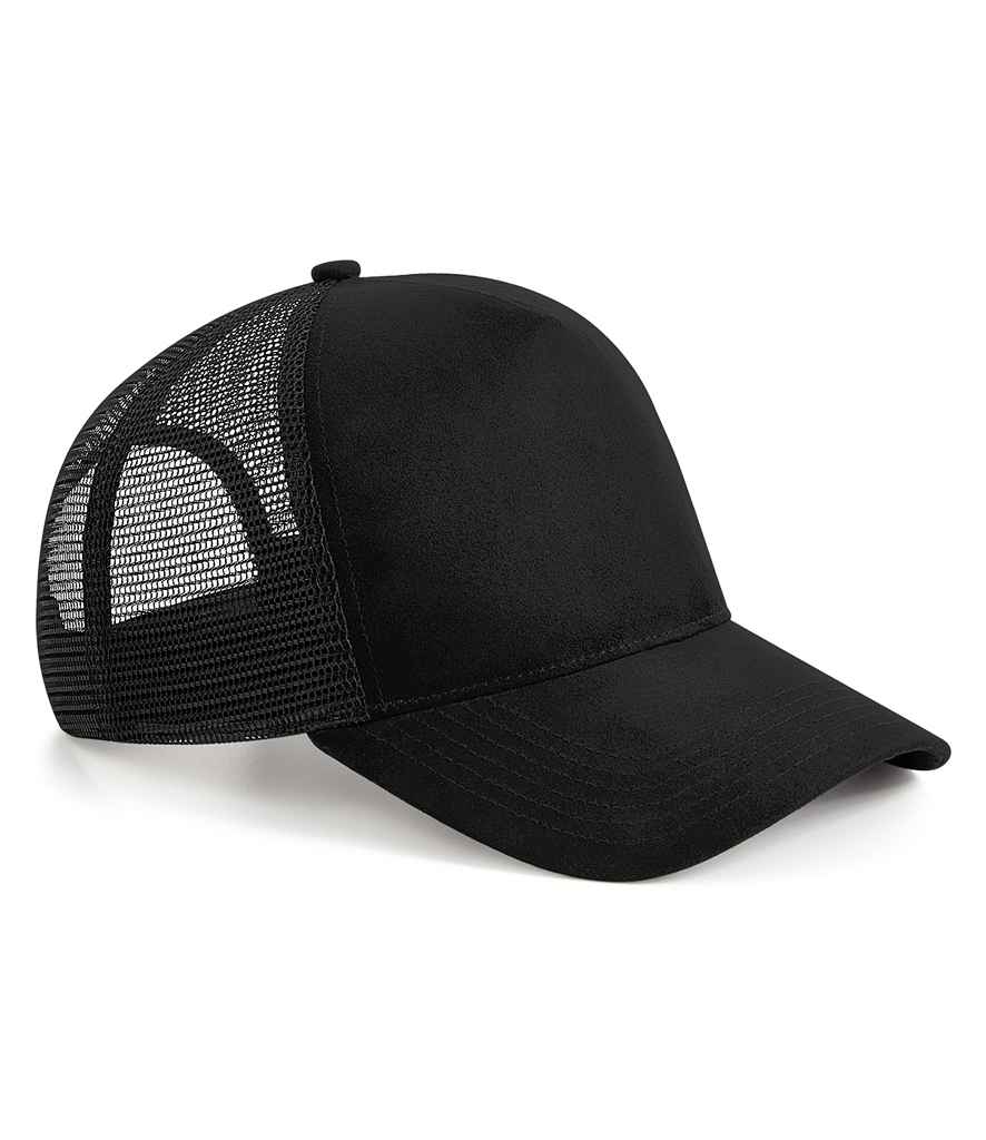 Beechfield Suede Snapback Trucker Cap with Classic Structured Design and Adjustable Fit
