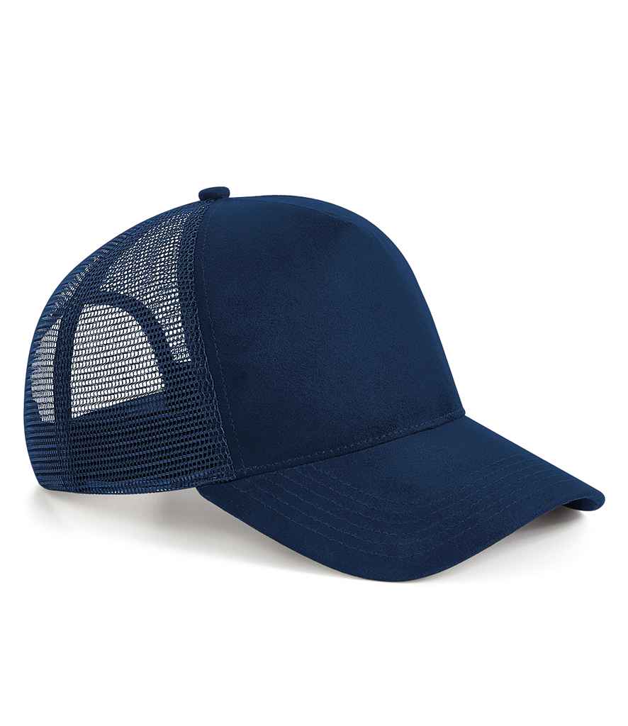 Beechfield Suede Snapback Trucker Cap with Classic Structured Design and Adjustable Fit