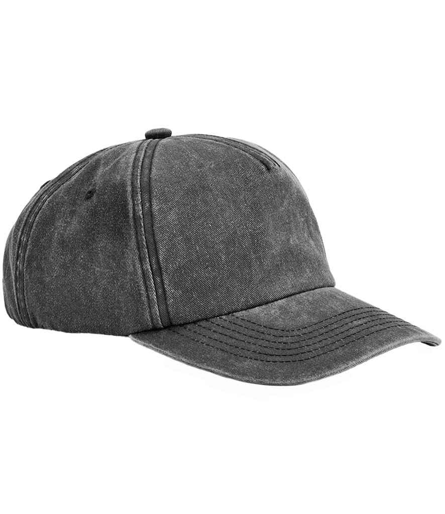 Beechfield Relaxed 5 Panel Vintage Cap | Classic Retro Style Headwear