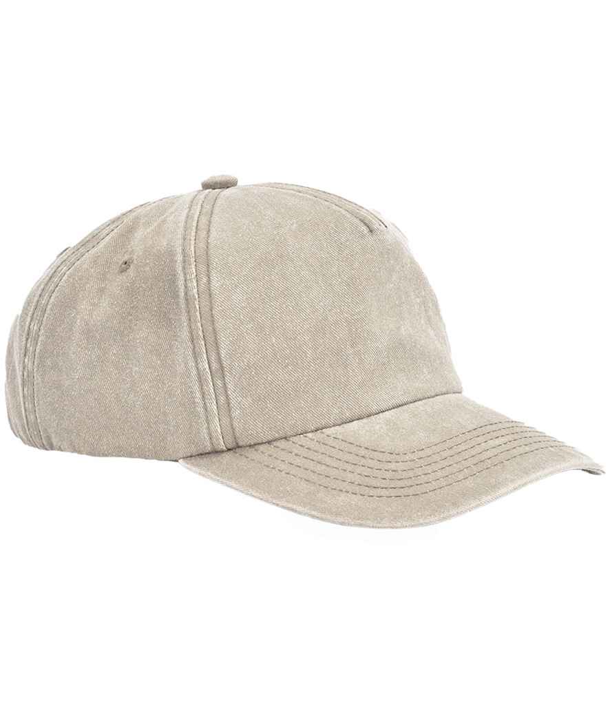Beechfield Relaxed 5 Panel Vintage Cap | Classic Retro Style Headwear