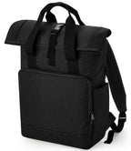 BagBase Recycled Twin Handle Roll-Top Laptop Backpack with Sustainable Design