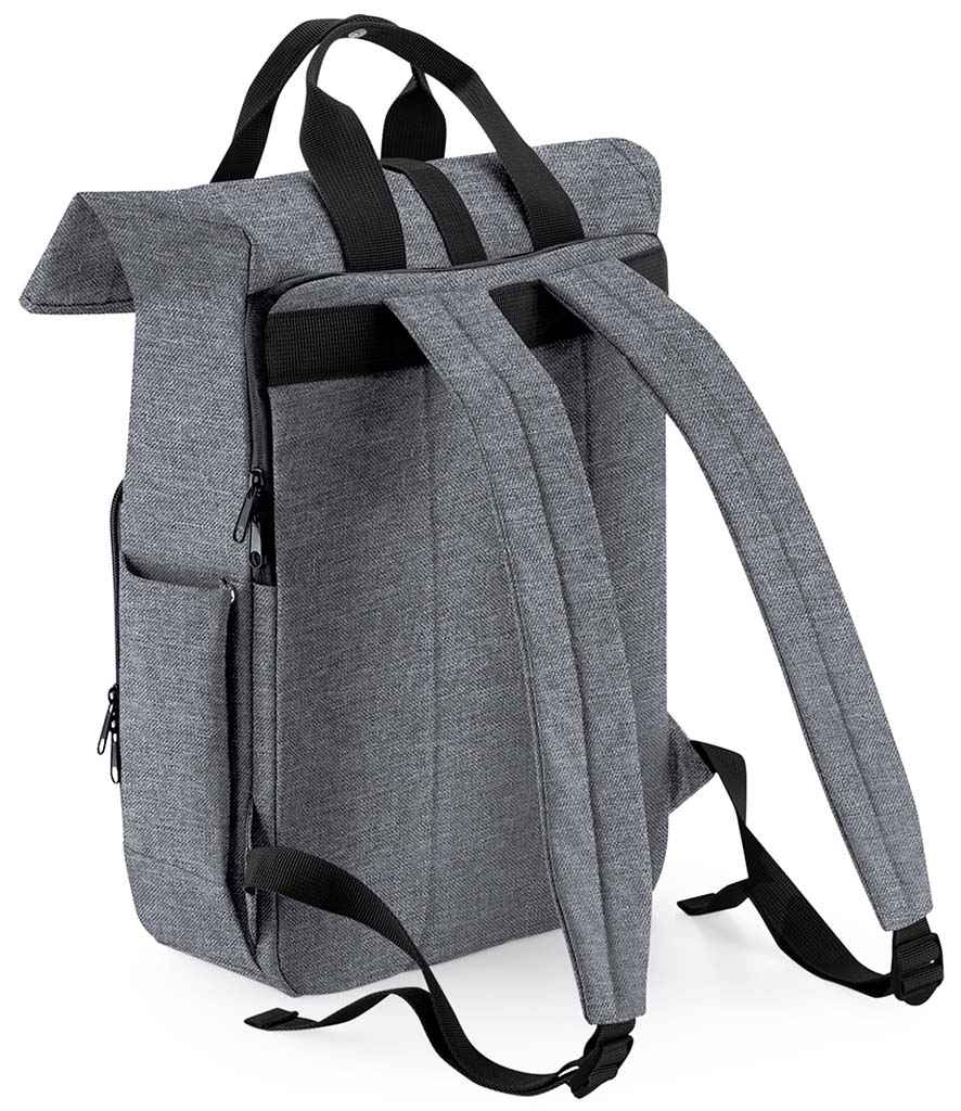 BagBase Recycled Twin Handle Roll-Top Laptop Backpack with Sustainable Design
