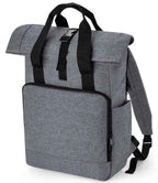 BagBase Recycled Twin Handle Roll-Top Laptop Backpack with Sustainable Design