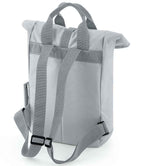 BagBase Recycled Mini Twin Handle Roll-Top Backpack with Sustainable Design and Durable Build