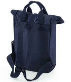 BagBase Recycled Mini Twin Handle Roll-Top Backpack with Sustainable Design and Durable Build