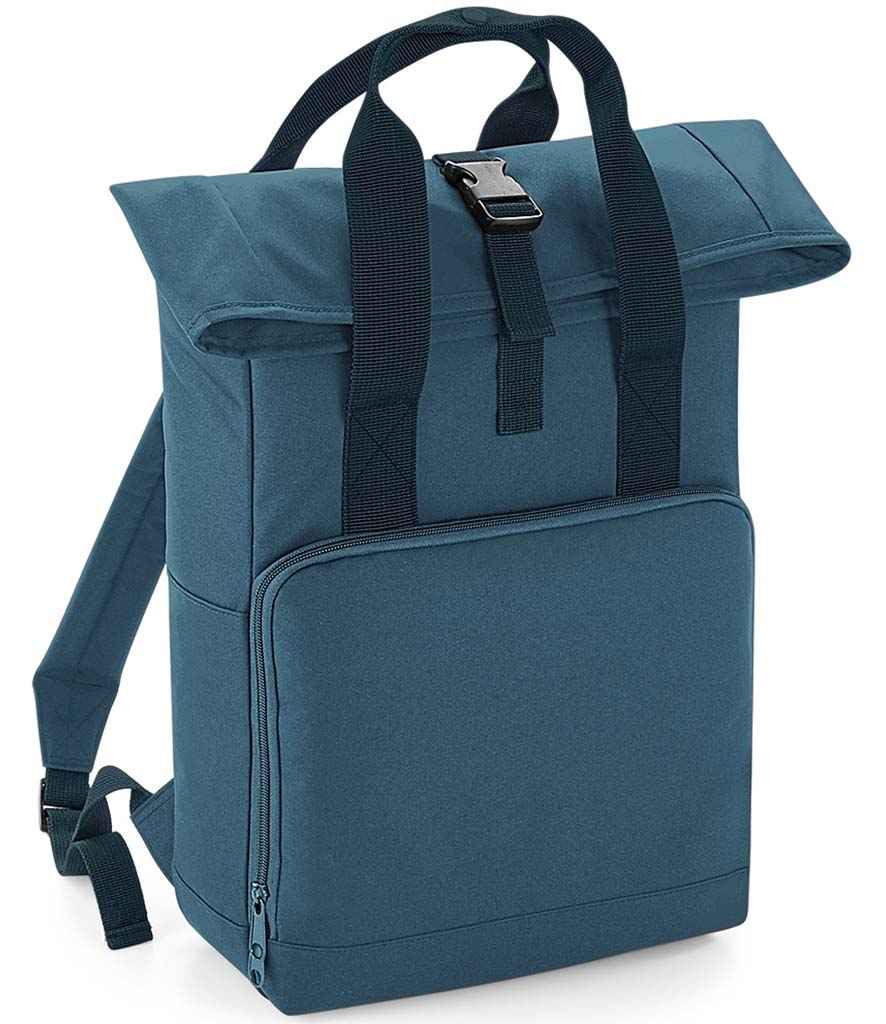 BagBase Recycled Twin Handle Roll-Top Backpack with Sustainable Design and Durable Construction