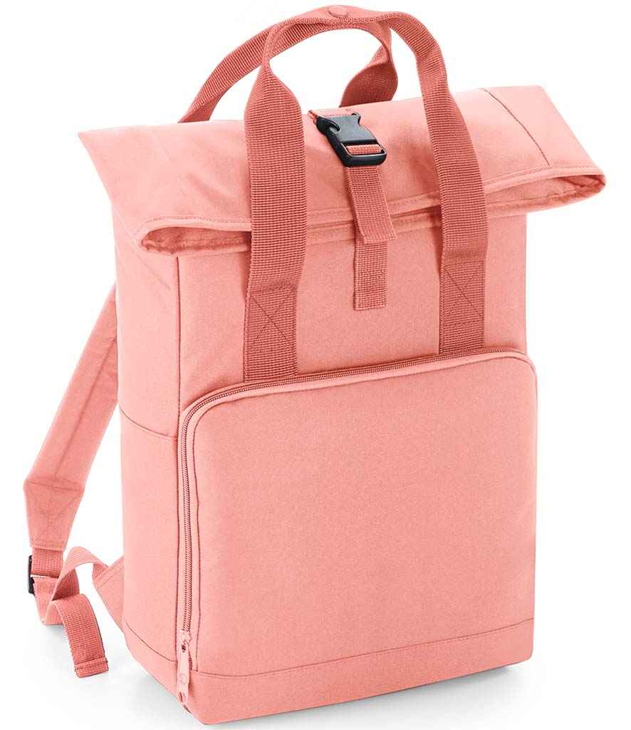 BagBase Recycled Twin Handle Roll-Top Backpack with Sustainable Design and Durable Construction