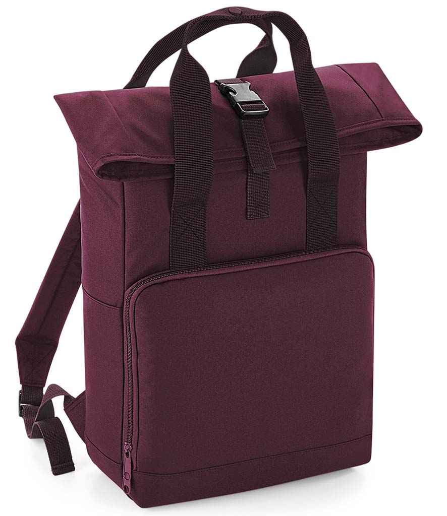 BagBase Recycled Twin Handle Roll-Top Backpack with Sustainable Design and Durable Construction