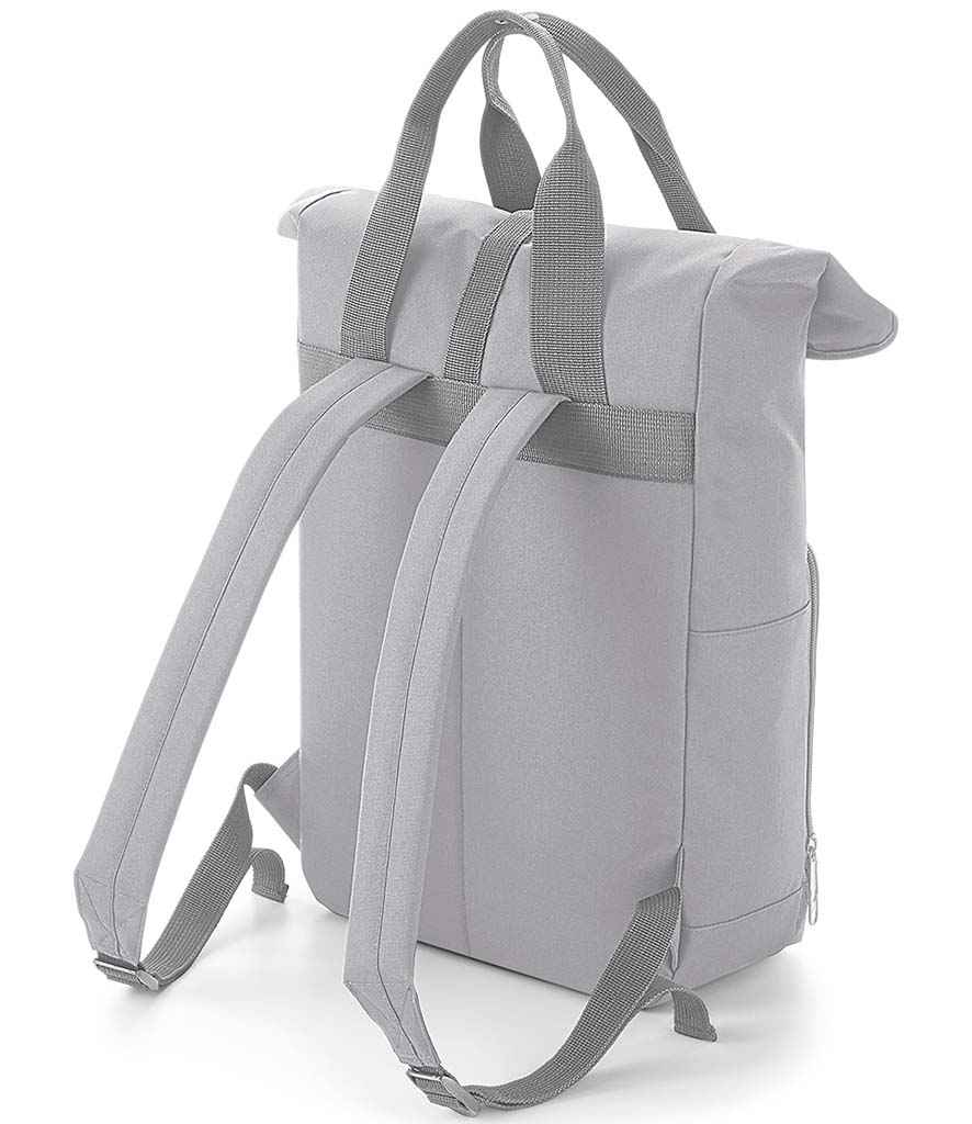 BagBase Recycled Twin Handle Roll-Top Backpack with Sustainable Design and Durable Construction