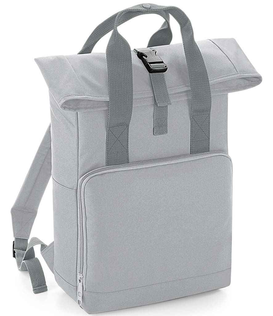 BagBase Recycled Twin Handle Roll-Top Backpack with Sustainable Design and Durable Construction