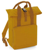 BagBase Recycled Twin Handle Roll-Top Backpack with Sustainable Design and Durable Construction