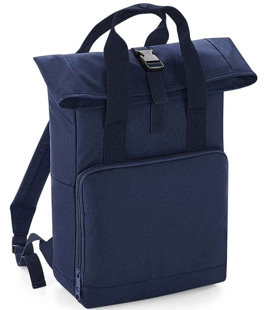 BagBase Recycled Twin Handle Roll-Top Backpack with Sustainable Design and Durable Construction