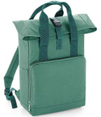 BagBase Recycled Twin Handle Roll-Top Backpack with Sustainable Design and Durable Construction