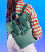 BagBase Recycled Twin Handle Roll-Top Backpack with Sustainable Design and Durable Construction
