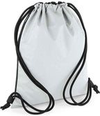 BagBase Reflective Gymsac with High Visibility Finish for Safe Outdoor Use